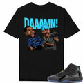 Gamma Blue 11s Sneaker Match Tees Black Friday DAAAMN- Unisex Unisex