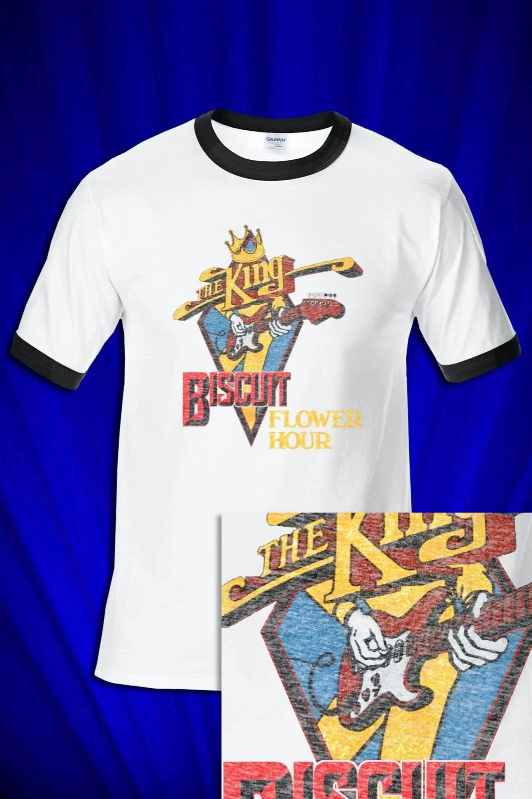King Biscuit Flower Hour Promo RINGER UNISEX SM-XXL Unisex