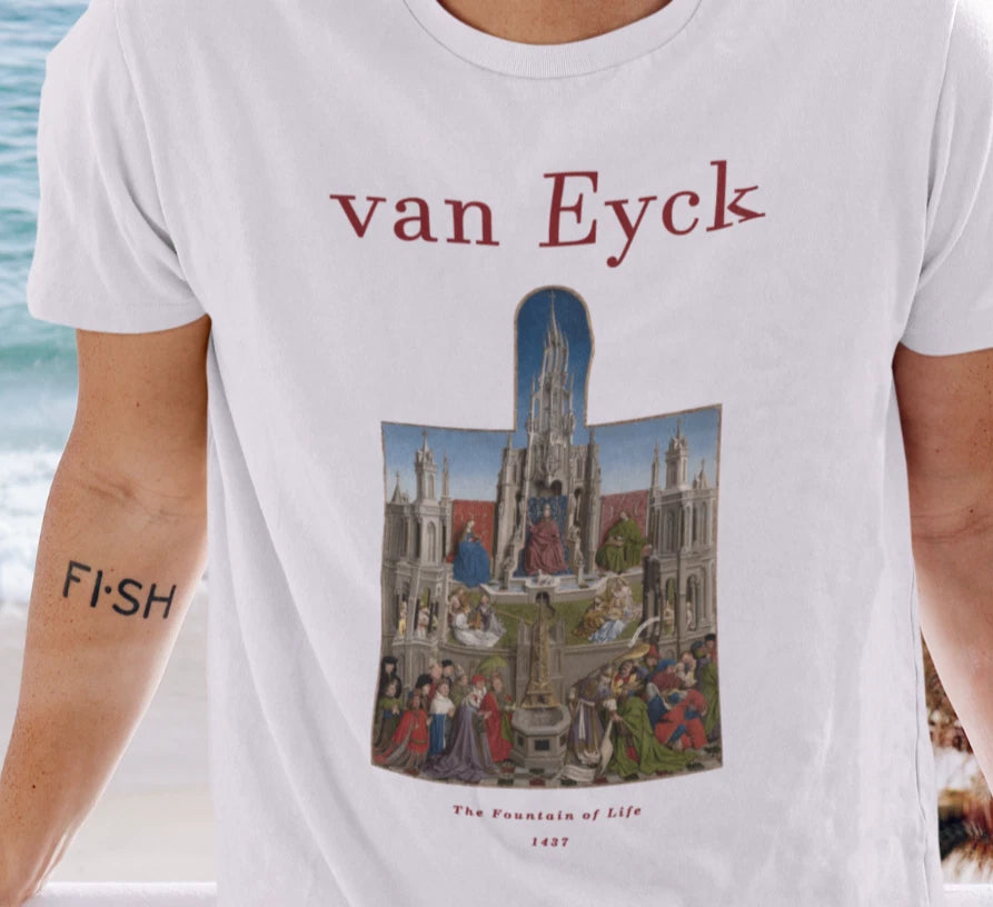 Van Eyck T shirt | The Fountain Of Life | Art | Baroque | Unisex Premium Cotton