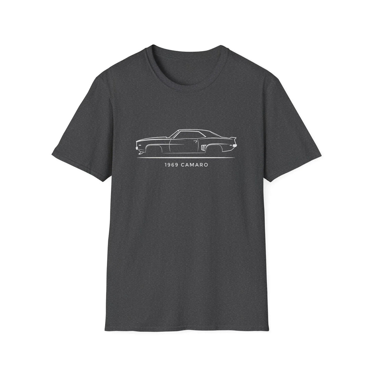 1969 Camaro Classic Muscle Car Line Art Vintage Style Unisex