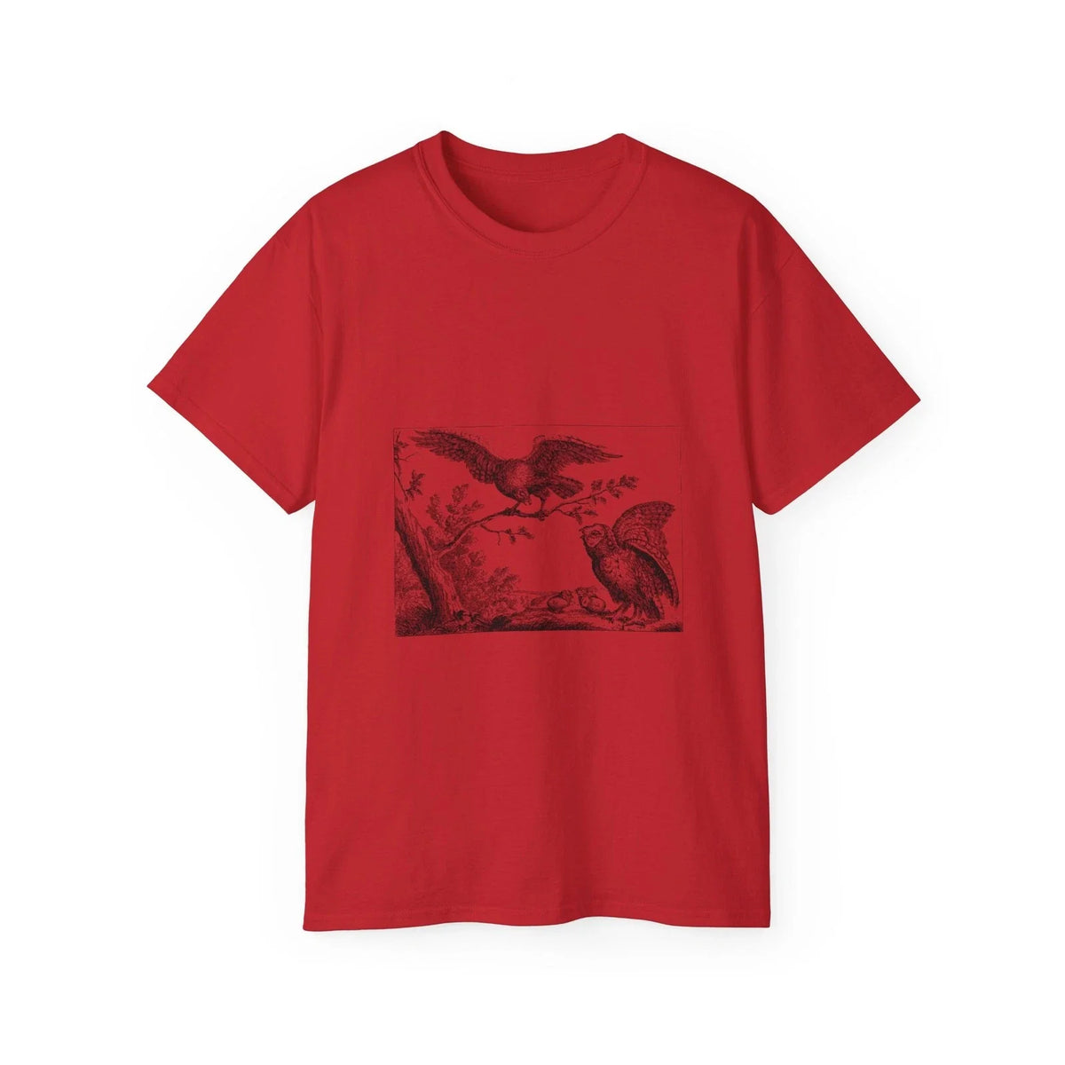 Owl Nature Eagle Line Art Birds Animals | Custom Graphic Unisex