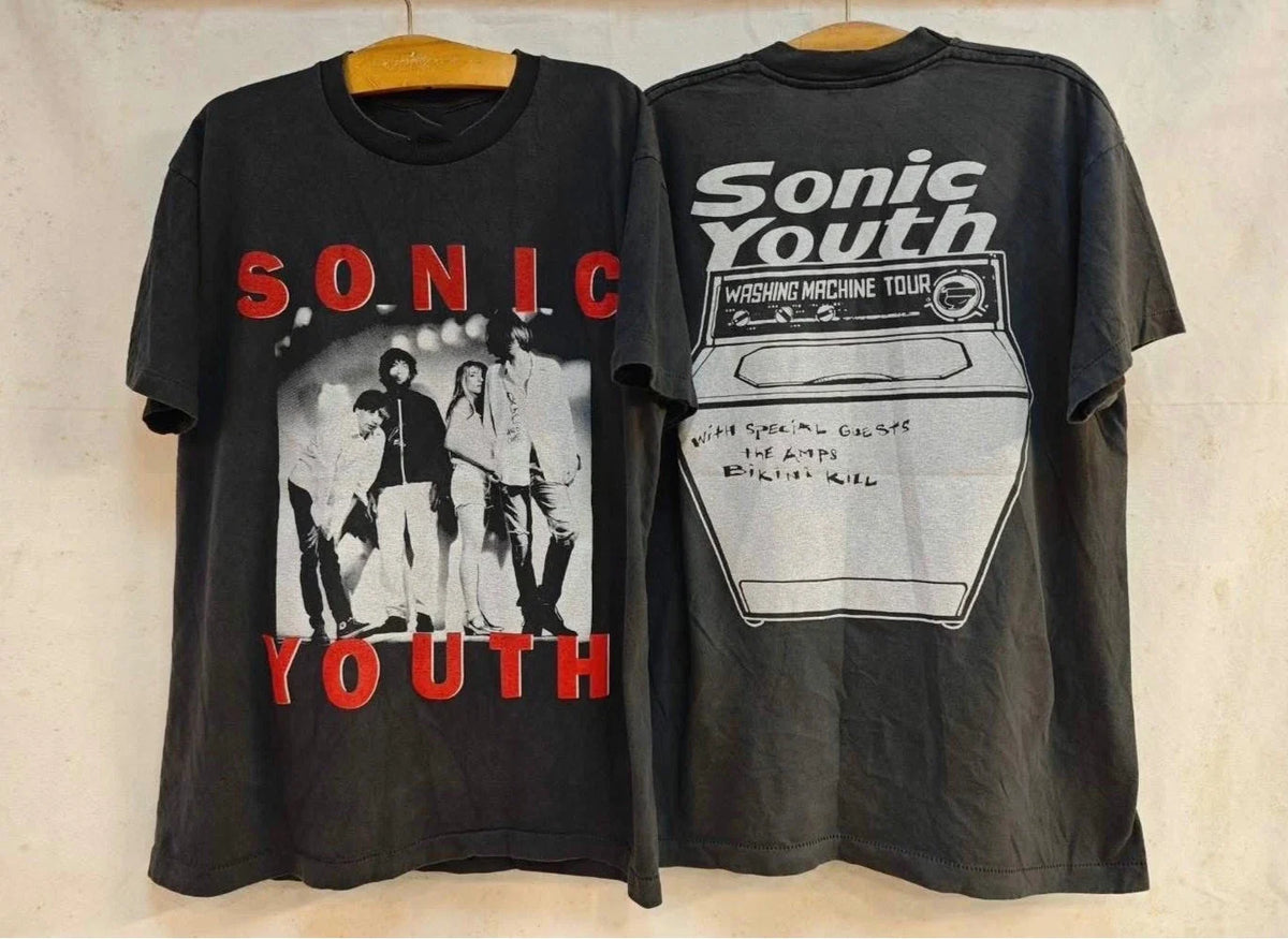 1995 Sonic Youth Vintage Washing Machine Tour 90s Band REPRINT Unisex