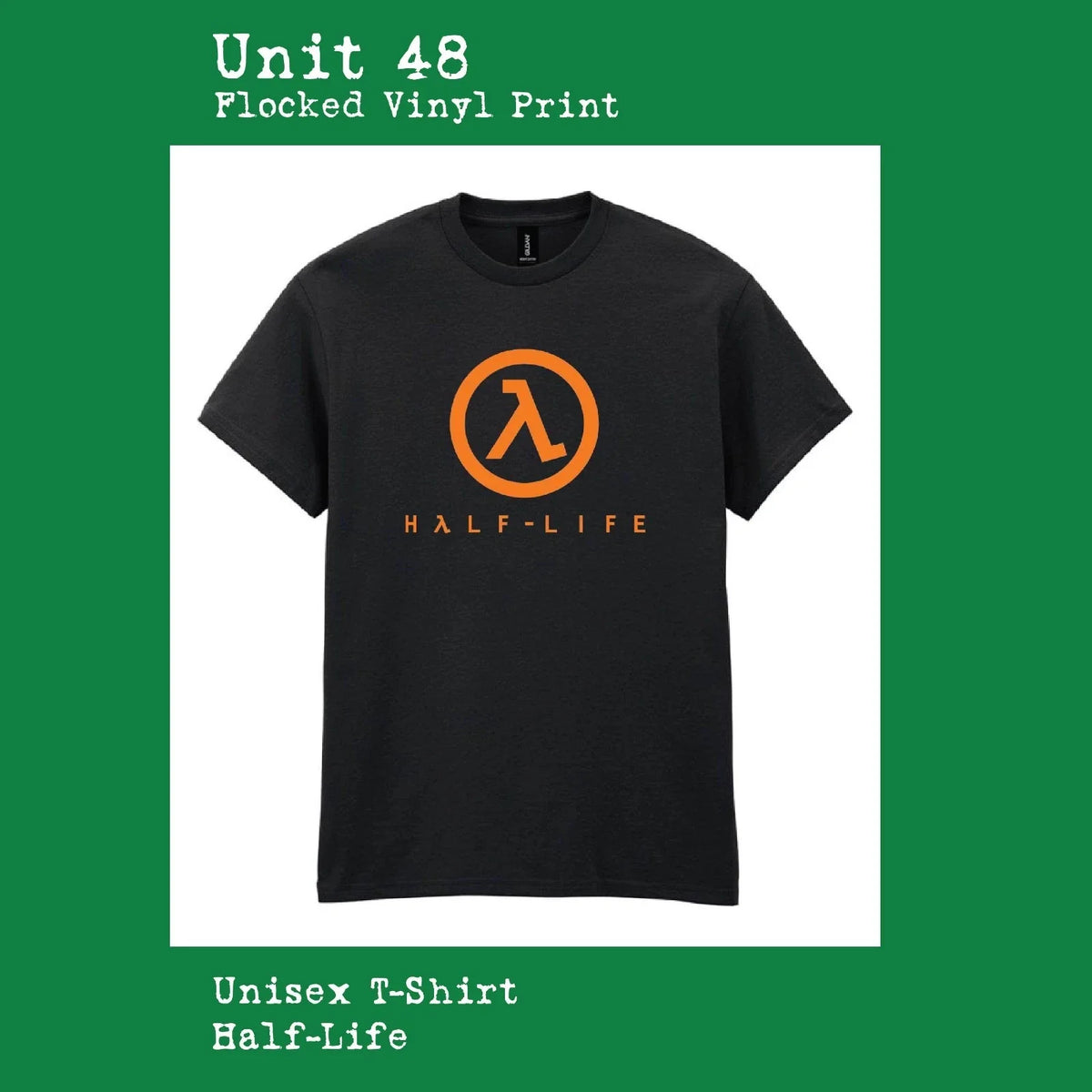 Half Life - Quality Unisex Flocked Print Unisex