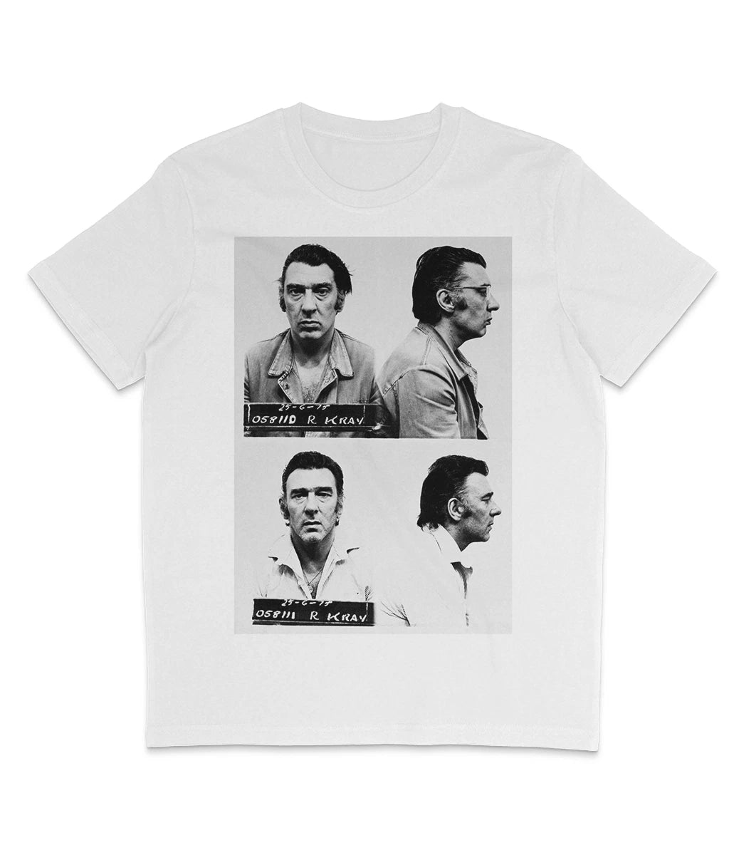 Ronnie & Reggie Kray - 1975 - Organic T-Shirt - Gangster - True Crime