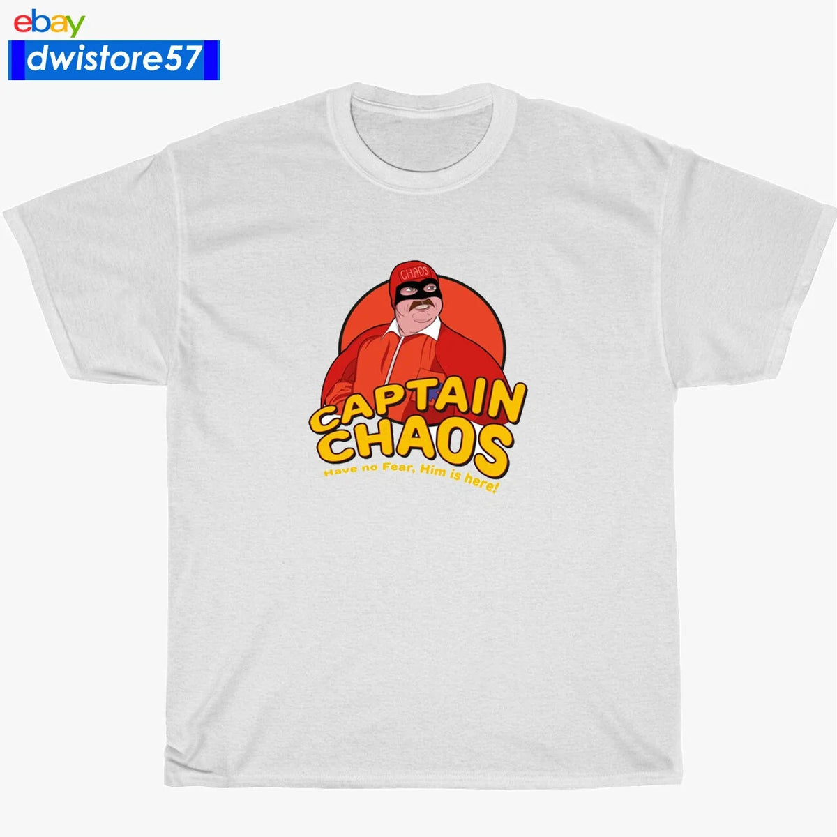 New Shirt Captain Chaos Logo Black/Navy/White/Grey Men's S-5XL Unisex