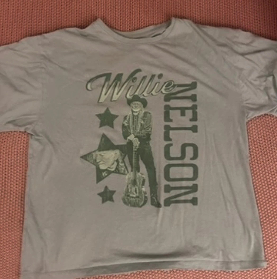 Willie Nelson Zion Rootswear Graphic T-Shirt Size Small Western Country Music Te