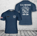 Custom Name US Navy Mustangs CWO LDO AOP 3D Unisex