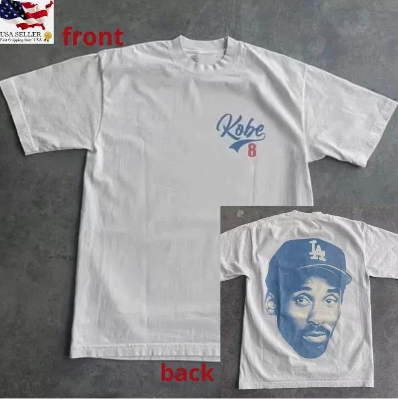 Kobe Bryant “Dodgers” Tee – Tribute Streetwear Essential Vintage Unisex