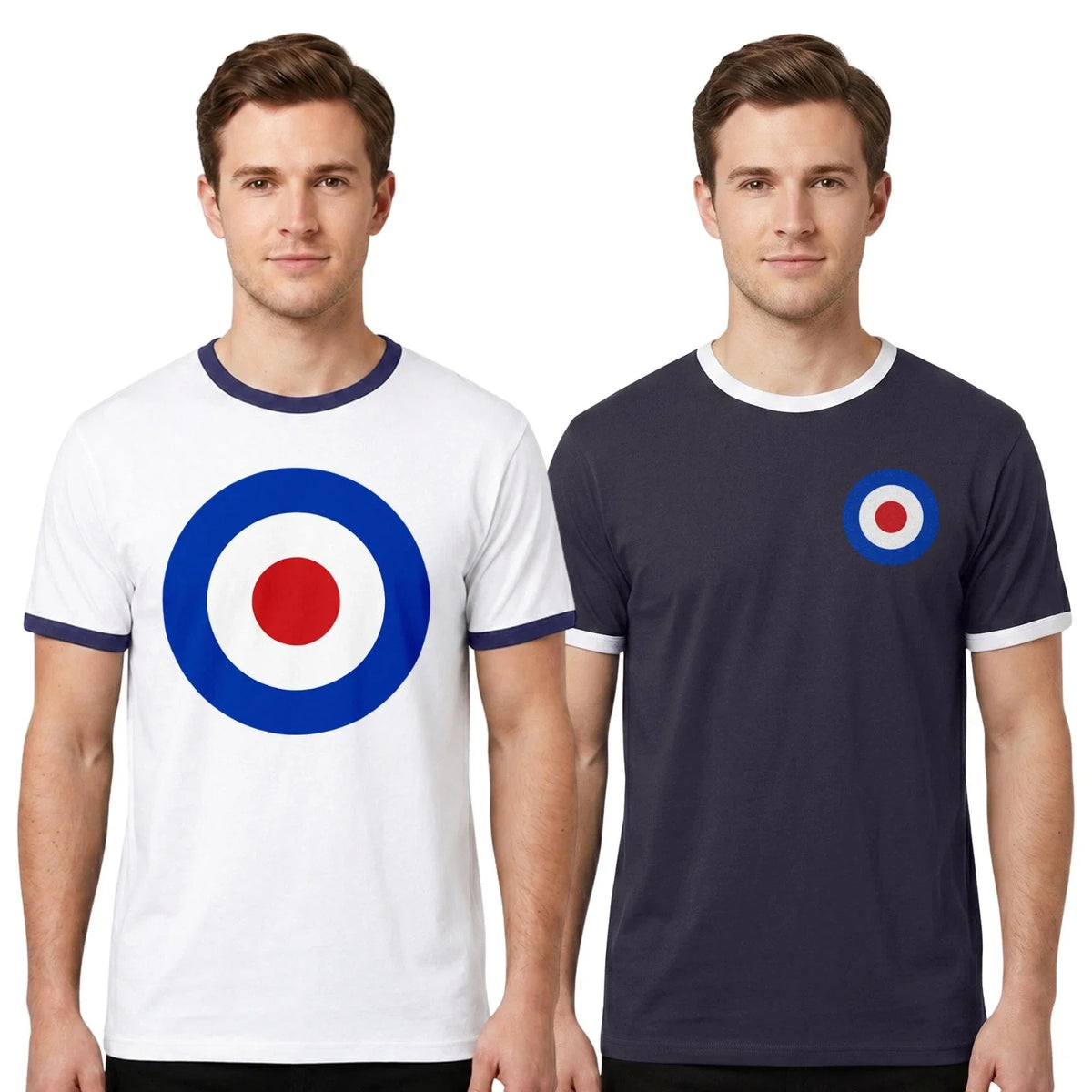 Mod Target Ringer | Retro RAF Roundel Scooter Boy Mod Tee Unisex