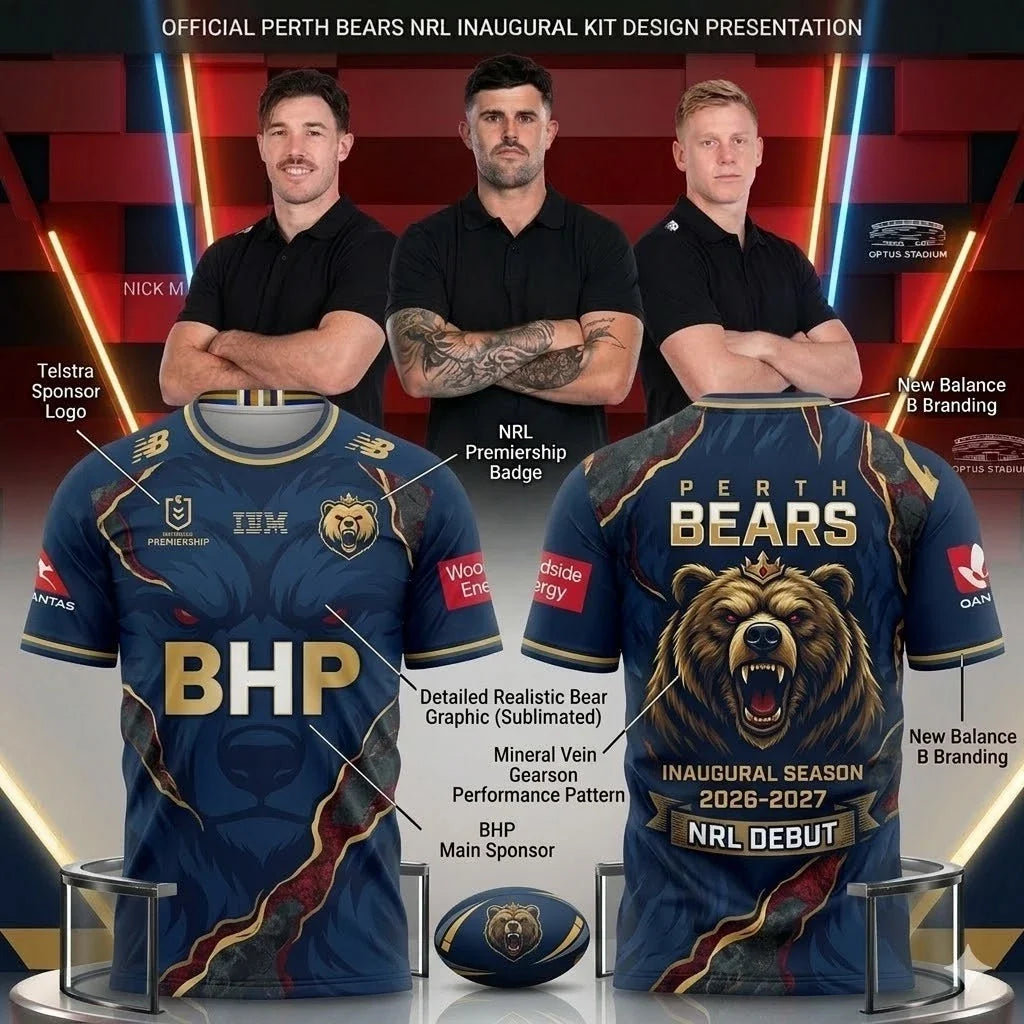 Perth Bears Nrl Debut 2026 2027 Shirt Unisex