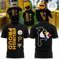 Pittsbuh Sports Mashup Burgh Proud Tri-Team Logo Two-Sided Unisex