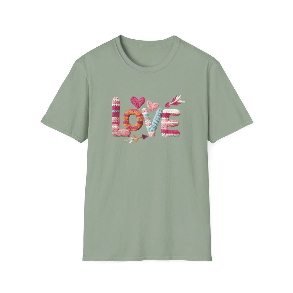 Womens Ladies Girls LOVE Heart Typography T-Shirt | Floral Arrows Valentine Tee