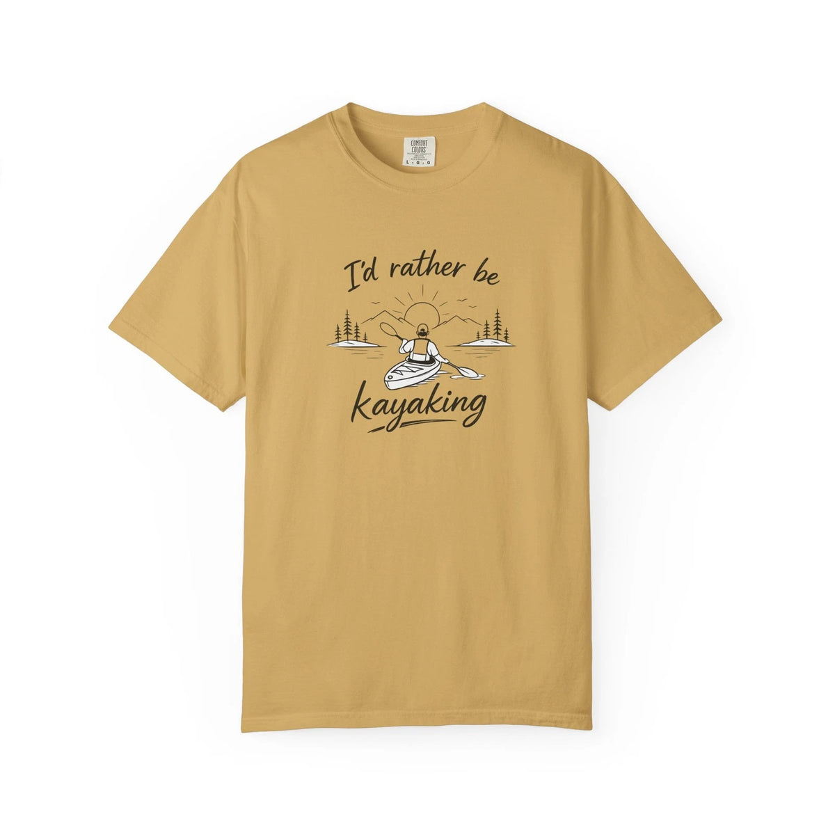 I'd Rather Be Kayaking T-Shirt | Kayak Illustration, Outdoor Paddle