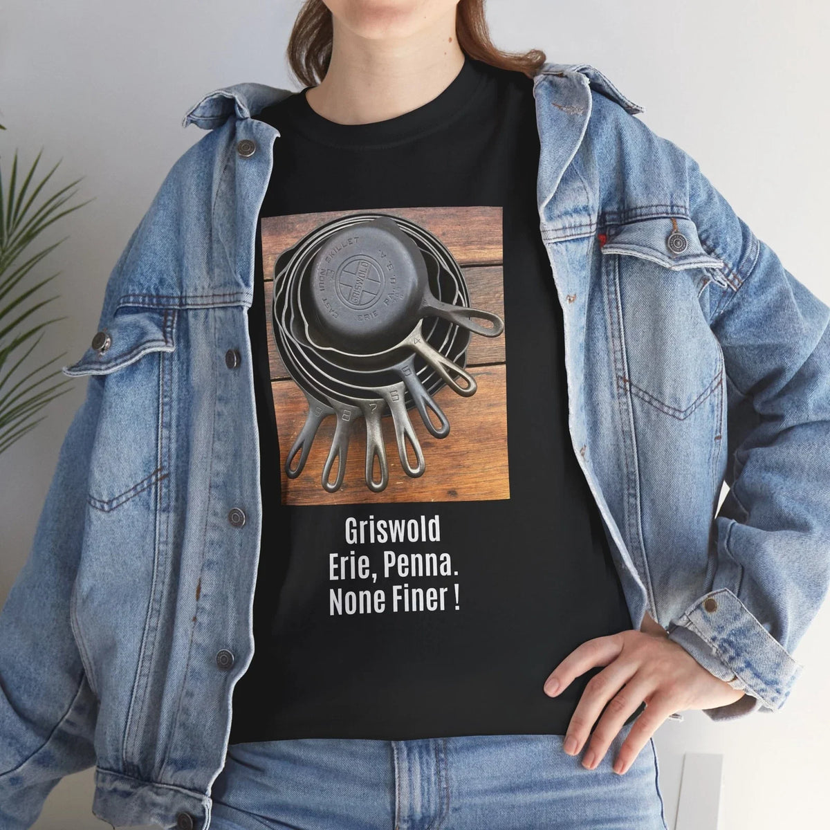 Vintage Griswold Cast Iron Skillet Collector Tee, Double Sided Unisex Shirt, Unisex