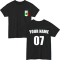 Personalised Mexico Football Custom Name Number Fan Gift Unisex Tee Top Unisex