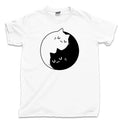 Yin Yang Cat T Shirt Mother Of Cats Pet Toy Puss Boots Feline Purring Furry Tee Unisex