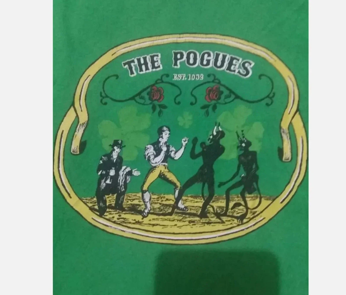 The Pogues Shirt, The Pogues Band T Shirt Full Size S-5XL Irish Green Unisex