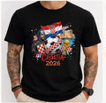 Croatia 2026 World Cup Shirt Soccer T Shirt Croatian Flag Football Tee Futbol Unisex