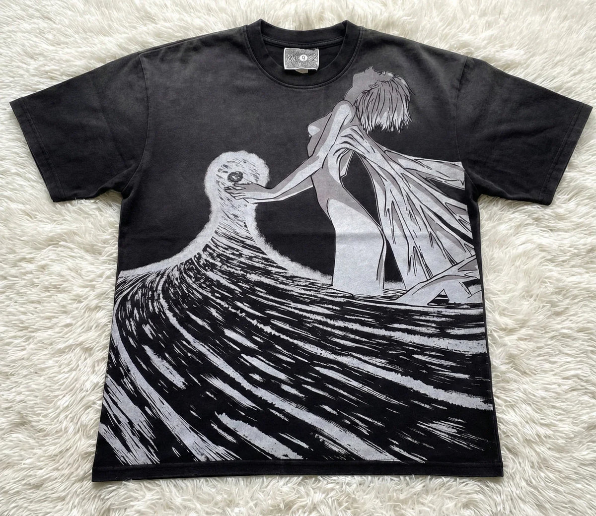 Evangelion Rei Ayanami Third Impact Distressed Heavy Cotton 330gsm Unisex