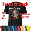 Personalised Red T Shirt Your Image Custom Photo Printed Stag do Hen Party Unisex