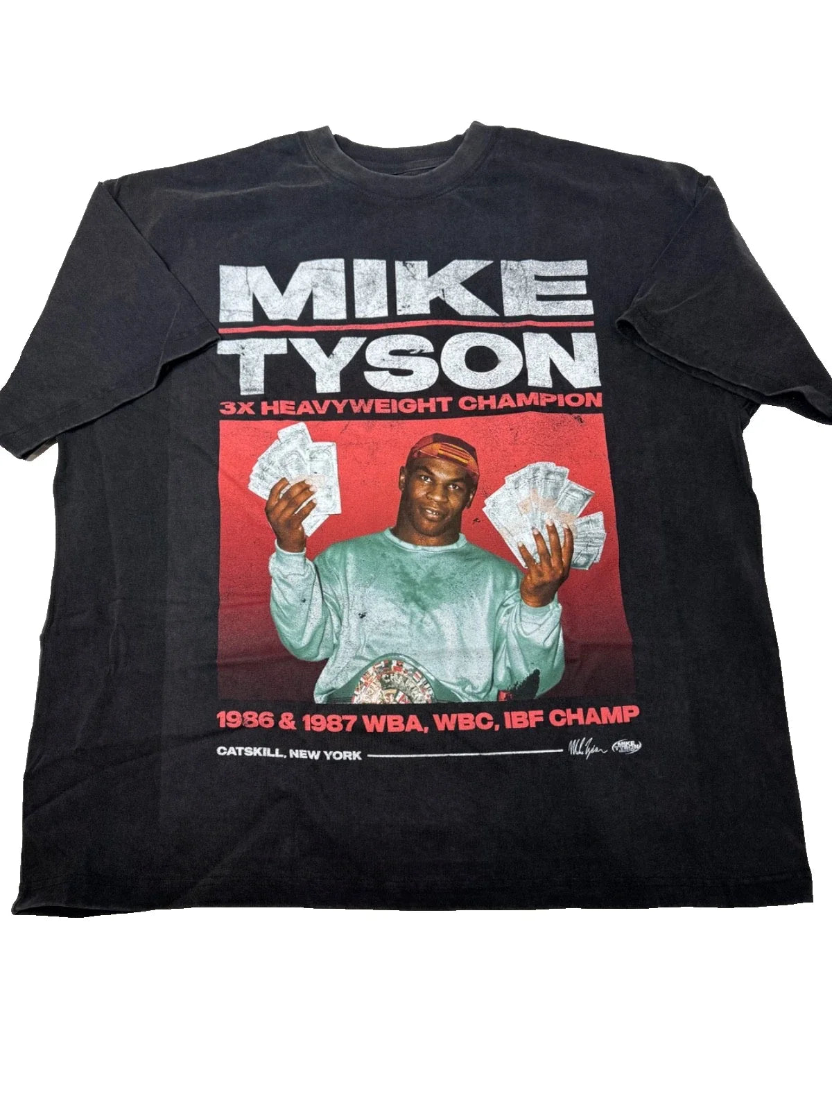 Mike Tyson "Money Man" Graphic by Pacsun Washed Black Size Large L NWT Unisex