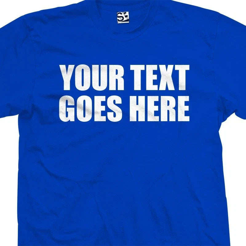 Custom Impact Thick Bold Text Quote Font Personalized Logo Design Print Unisex