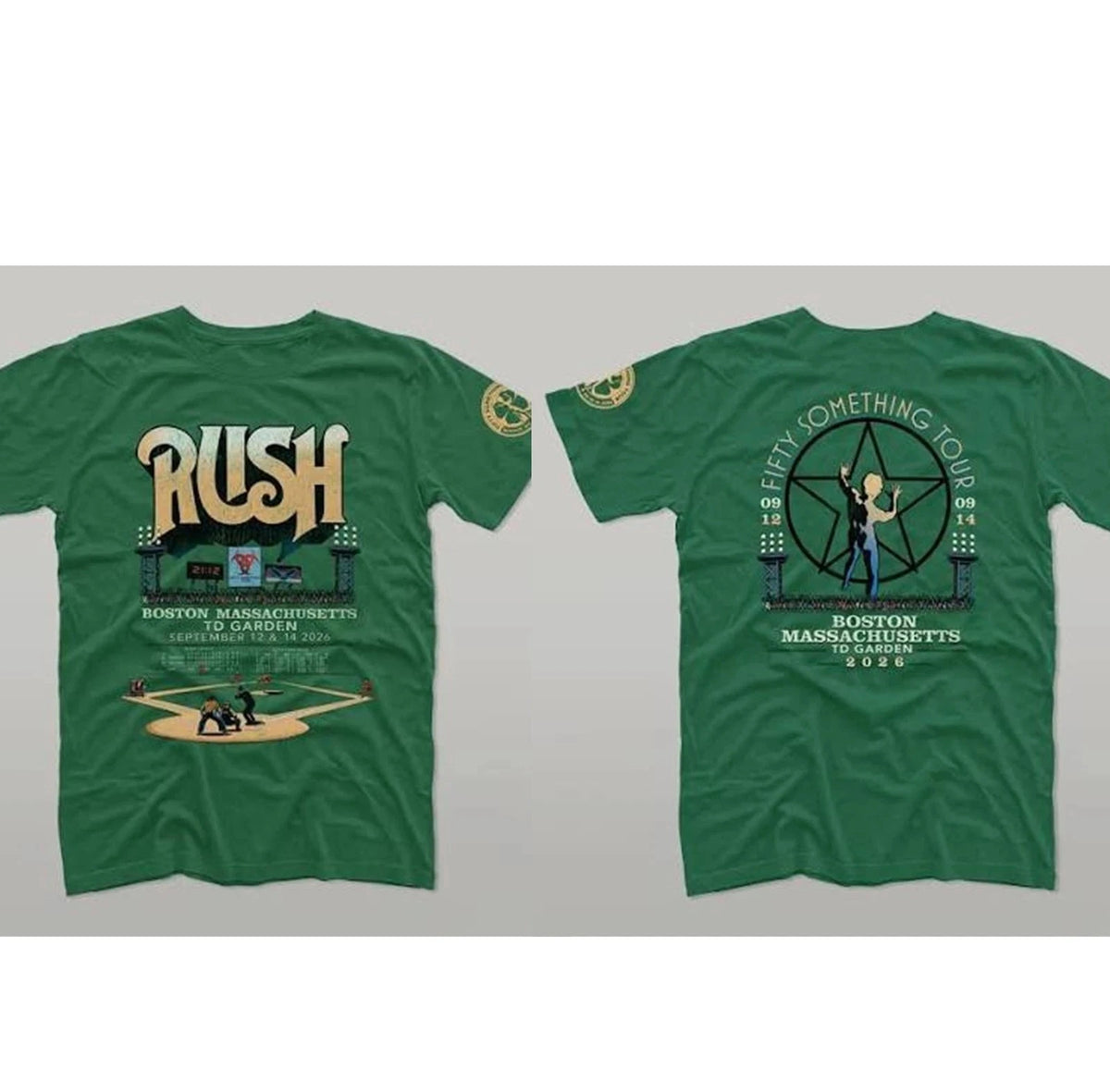 Rush FIfity Something tour Sep 12 14 2026 Boston TD Garden T shirt t reprint