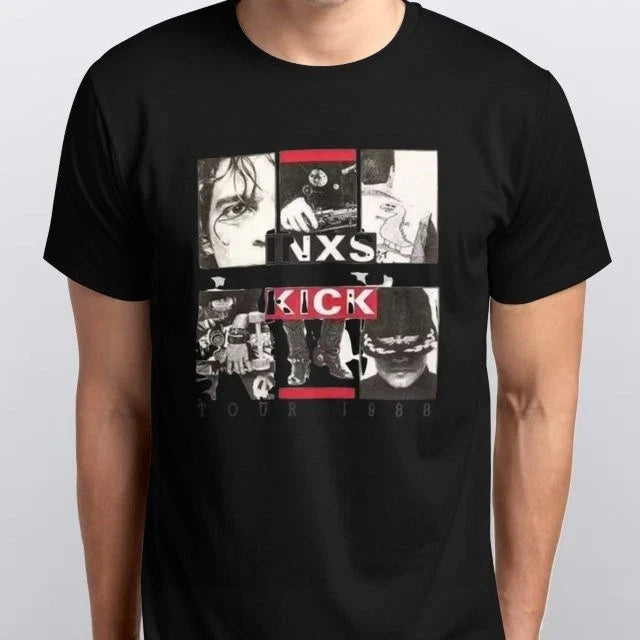 INXS KICK Band sizes S M L XL XXL colours Black, White Unisex