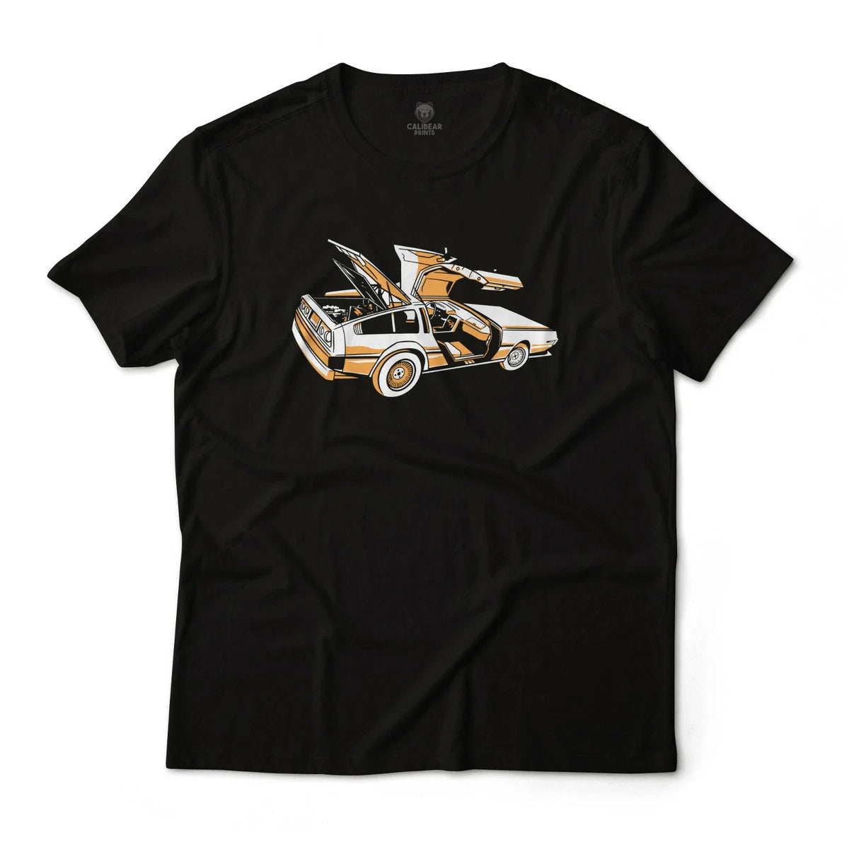 Delorean Classic Car Graphic Art Unisex 100% Cotton Tee Unisex