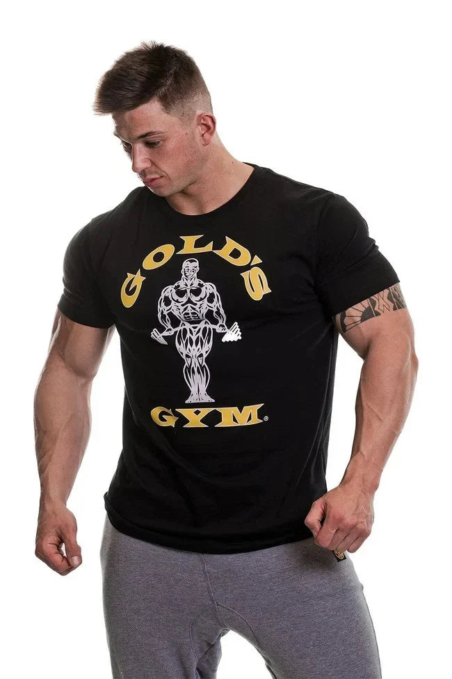 Golds Gym Muscle Joe Mens Size M - L Black / Gold Brand New With Tags Unisex