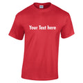 Custom Printed Tshirt • Mens Text T Shirt Personalised Garment • Text Only Unisex