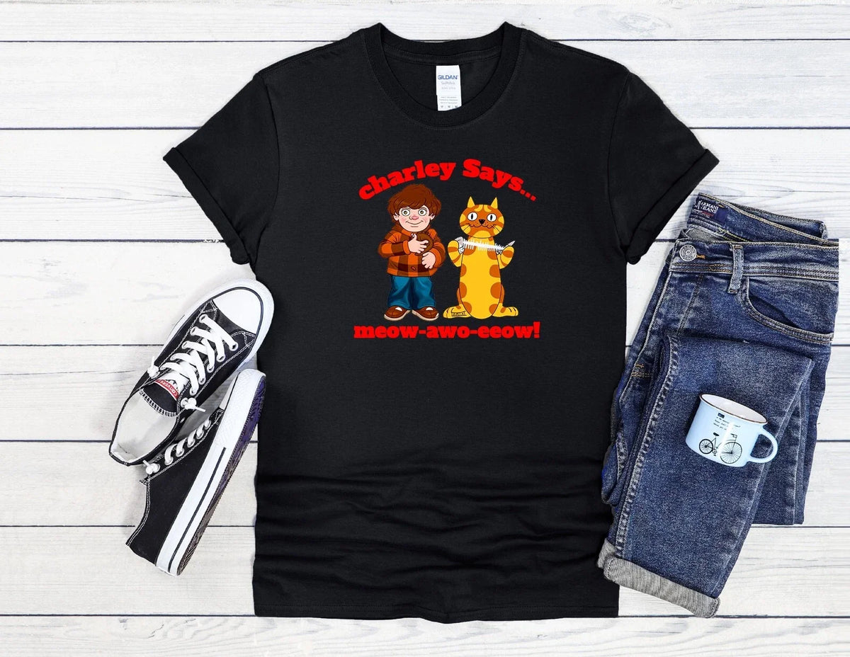Charley Says Shirt Vintage Design Men Women Unisex T Shirt Baseball 3971 Unisex