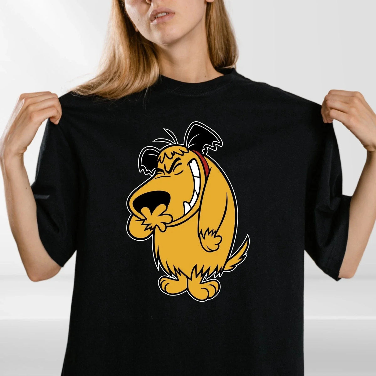 Muttley Dog Vintage Retro TV Series Muttley Funny Cartoons T Shirt Top Unisex