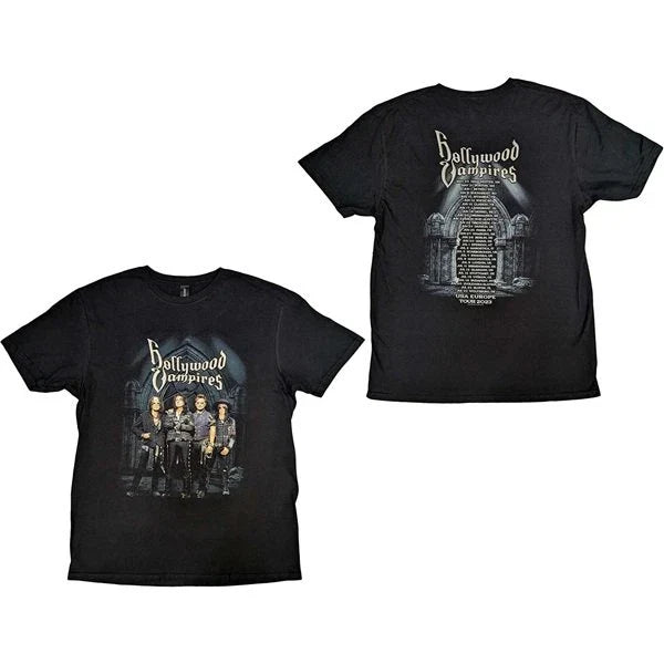 Vintage HOLLYWOOD VAMPIRES Graveyard Black Shirt Unisex