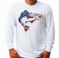 American Flag Long Sleeve UPF 30 Fishing Boat Sport UV Protection Gift Unisex