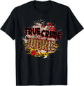 True Crime Junki Leopard Print True Crime Lover Gift T-Shirt