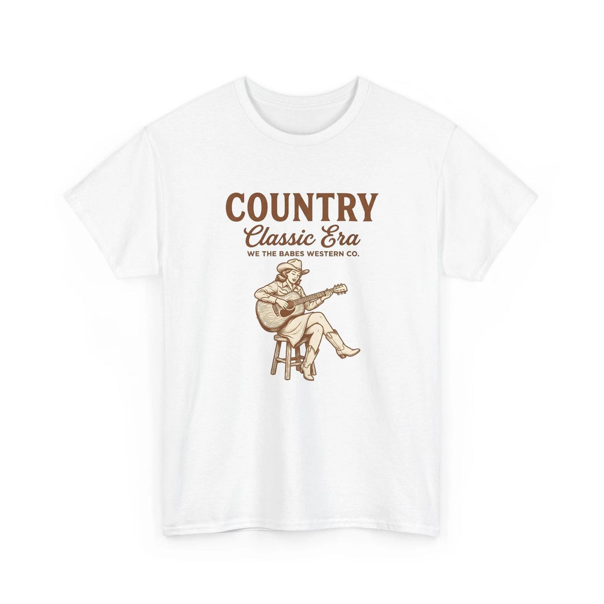 Cowgirl Guitar Shirt Cowgirl Western Gift Women Vintage Tee Guitar T-Shirt
