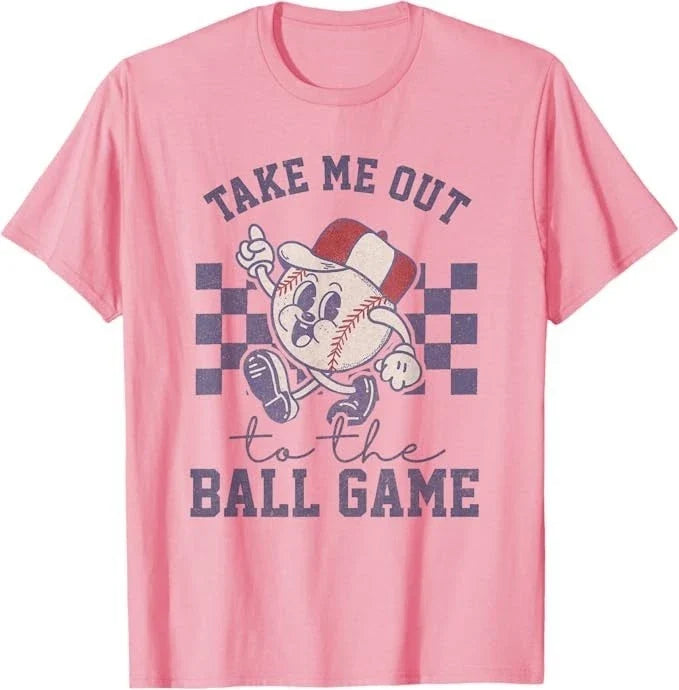 Take Me Out to The Baseball Ball Game Softball Vintage Unisex