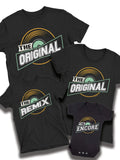 Original Remix Encore Music Matching Family Dad Mum Kids Family Baby Unisex