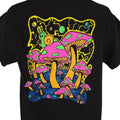 Psychedelic Mushrooms T Shirt Mens Size Large Fluorescent Alien Snail A Lab