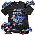New Black GRIND DIFFERENT Sneaker T Shirt for Air Max 90 Super Nova Galaxy Print Unisex