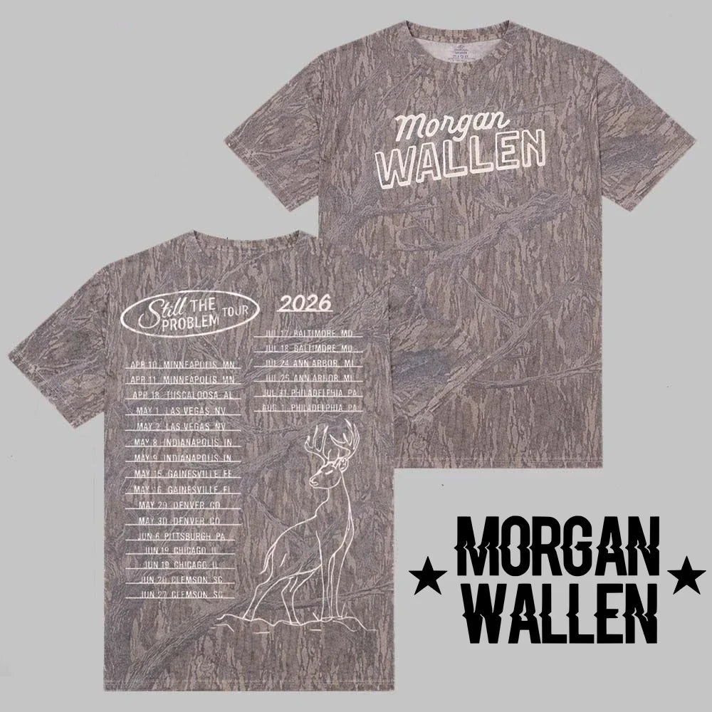 Morgan Wallen Still The Problem Tour 2026 Merch Camo All Over Print Shirt Unisex
