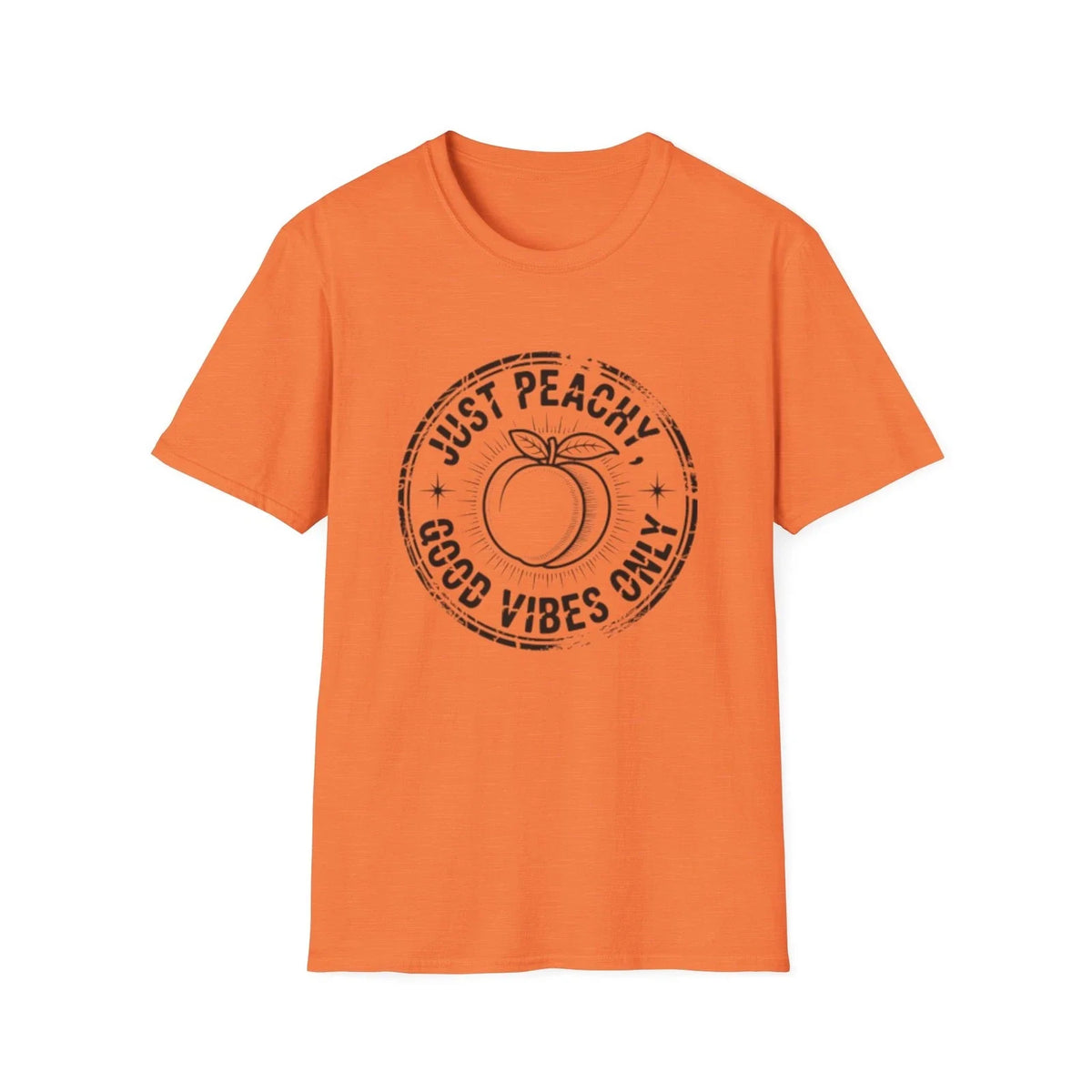 Just Peachy Good Vibes | Peach Graphic Tee Unisex