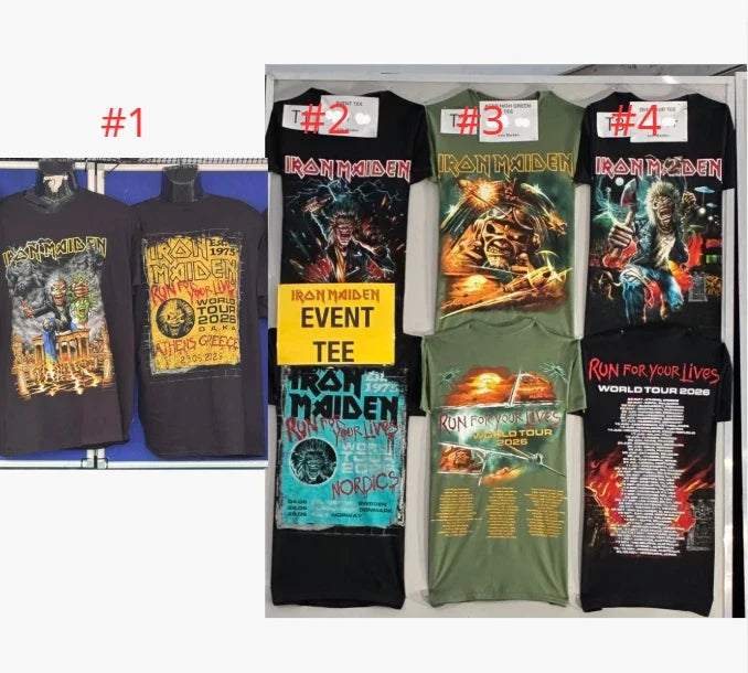 Run For Your Lives World Tour 2026 Heavy Metal Rock Band Reprint Unisex