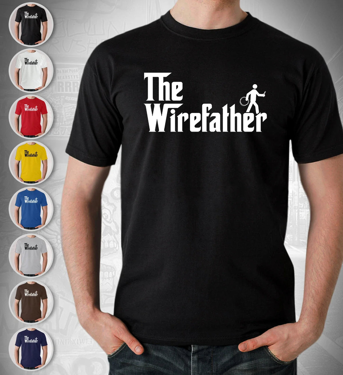 The Wirefather Sparky Electrician Gift T Shirt Unisex