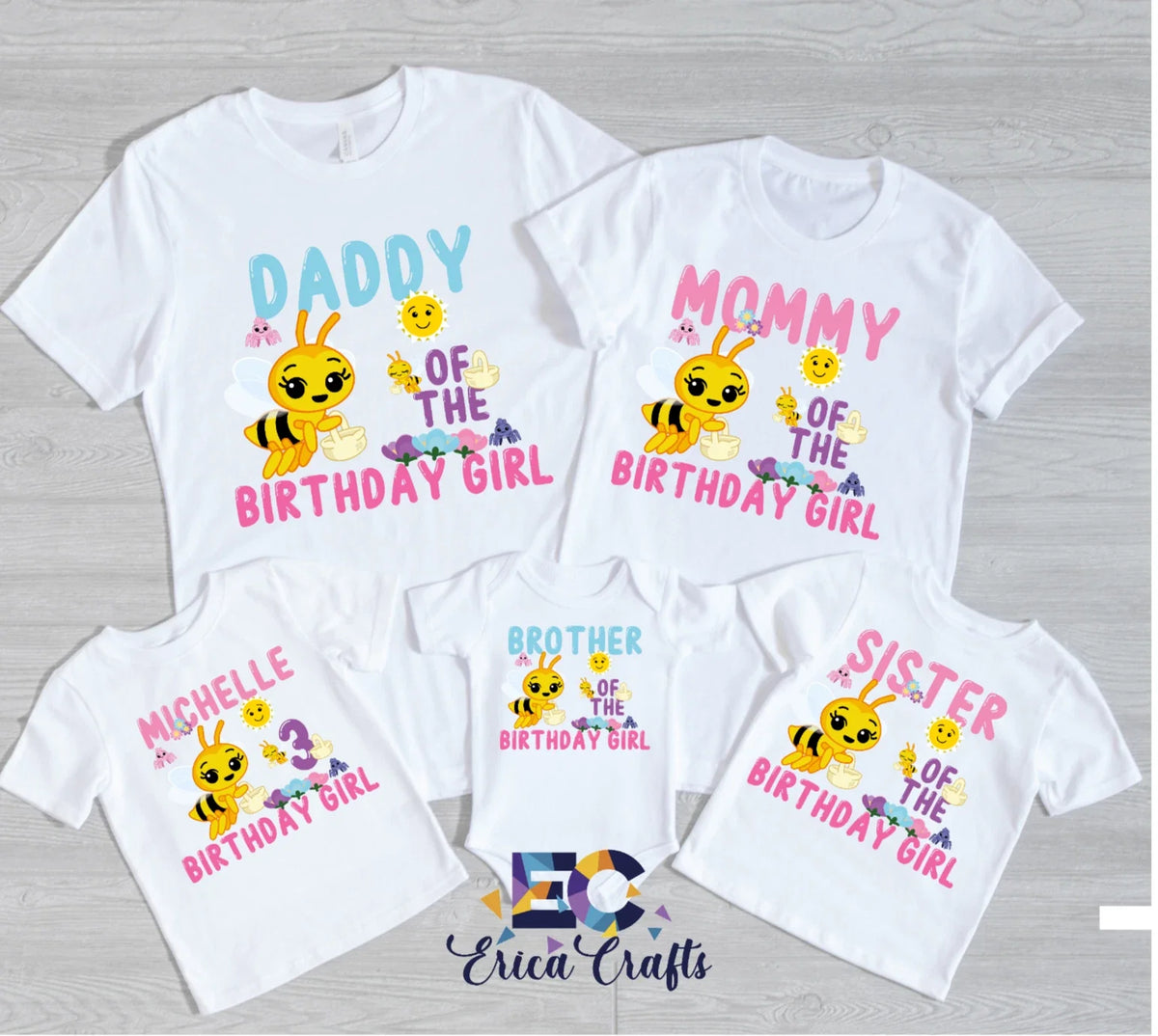 Abejita Plim Plim Personalized Birthday Shirt, Personalized Family Little bee sh Unisex