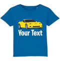 Personalised Your Name Sports Car Custom Name Kids/Adults Gift Tee Top Unisex
