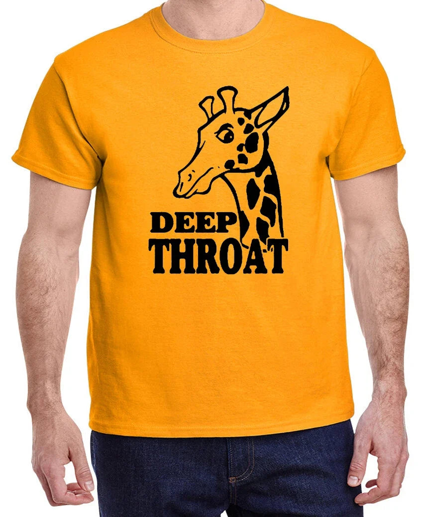 Giraffe Funny Rude Adult Humor Mens Graphic Tee Clothing Apparel Gifts Unisex