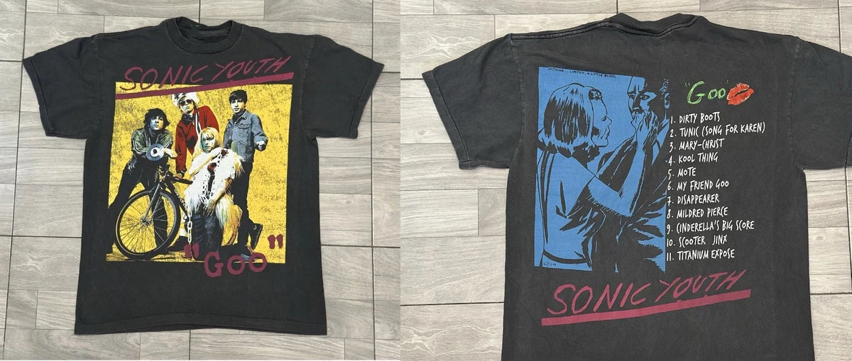 SONIC YOUTH vintage 1990 t shirt Unisex