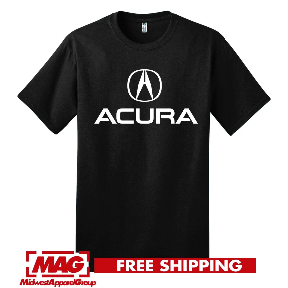 ACURA BLACK Logo Integra Nsx Type R Shirt Tee Automotive Jdm Motor Rsx Unisex